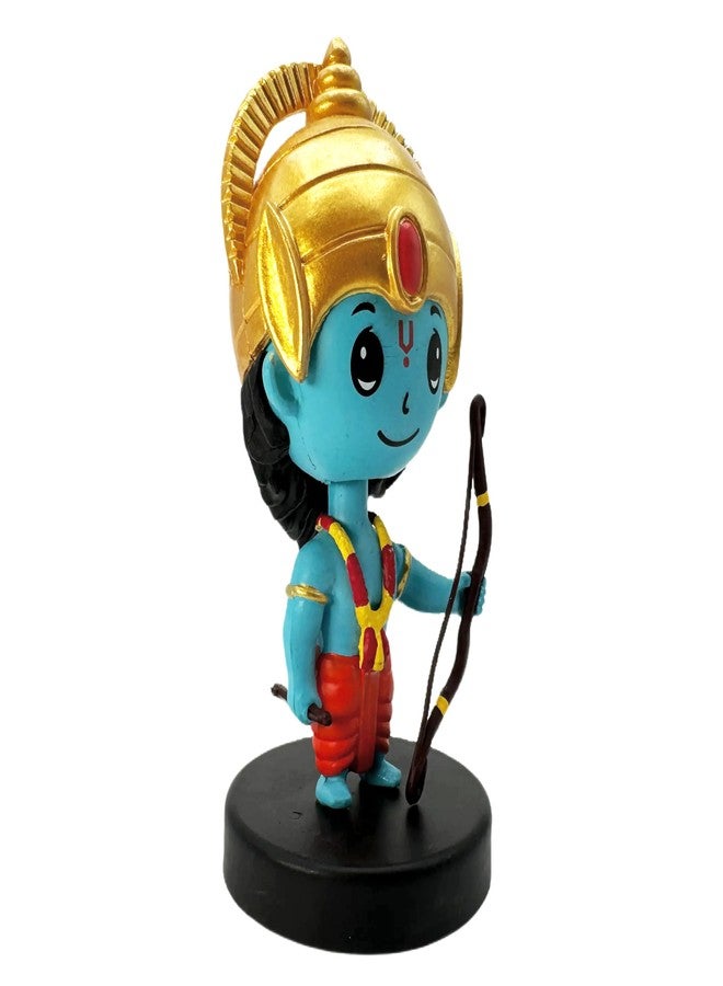 Buko Lord Shree Ram Bobblehead Idol - Car Dashboard, Home & Office Decor, Bow in Hand, Good Luck Murti, Gifting Statue - Image 3